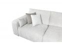 2 Seater with Chaise Fabric Sofa in Thick Seat Cushions - Jimna